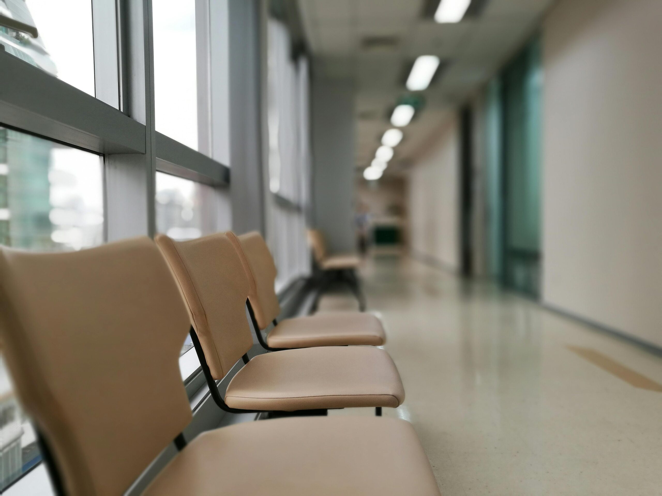 Reception area of a doctor's office in Fort Worth, TX, featuring a clean and organized space with comfortable seating and a welcoming atmosphere for patients.